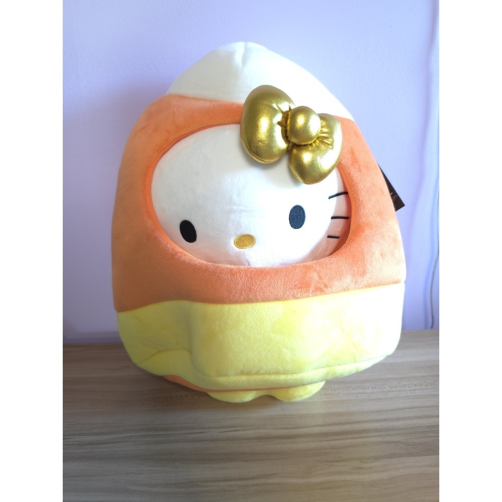 Kidrobot Sanrio Hello Kitty Halloween Fall Candy Corn 13" Plush NWT